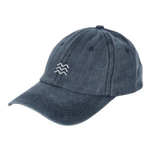Ale Hop Cap Hat Unisex Navy Metal Buckle Cotton Minimalist Outdoor Hiking Beach